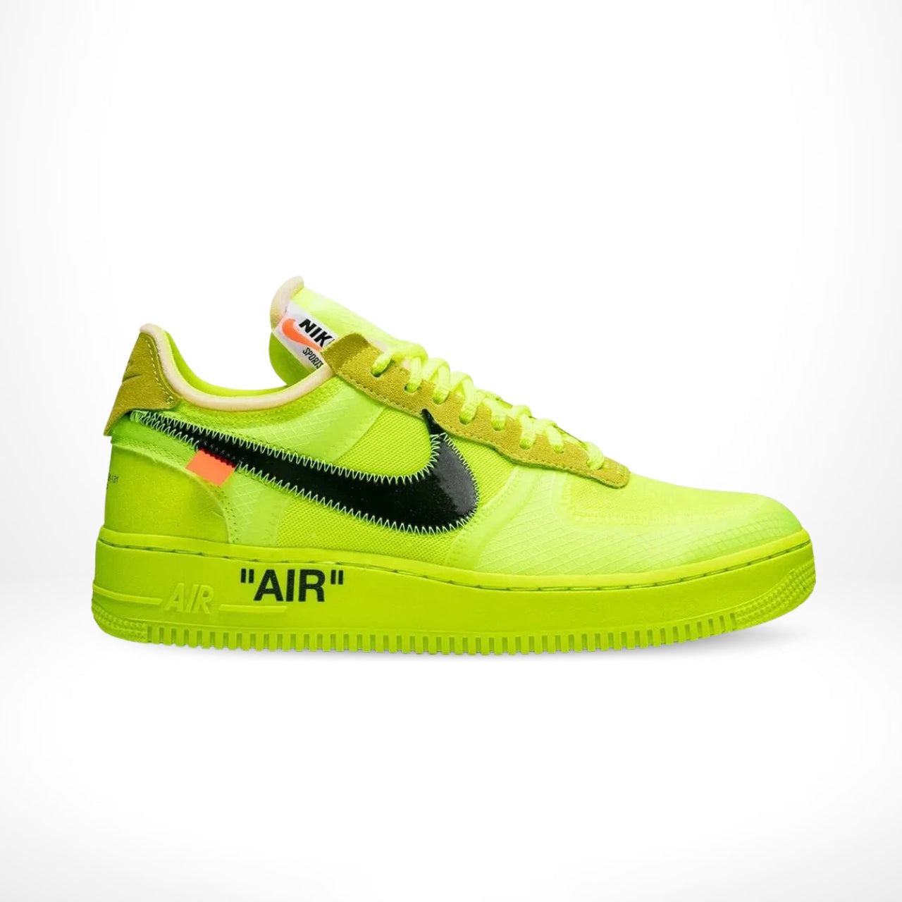 Air Force 1 Low Off White Volt Hyper Jade Cone Black