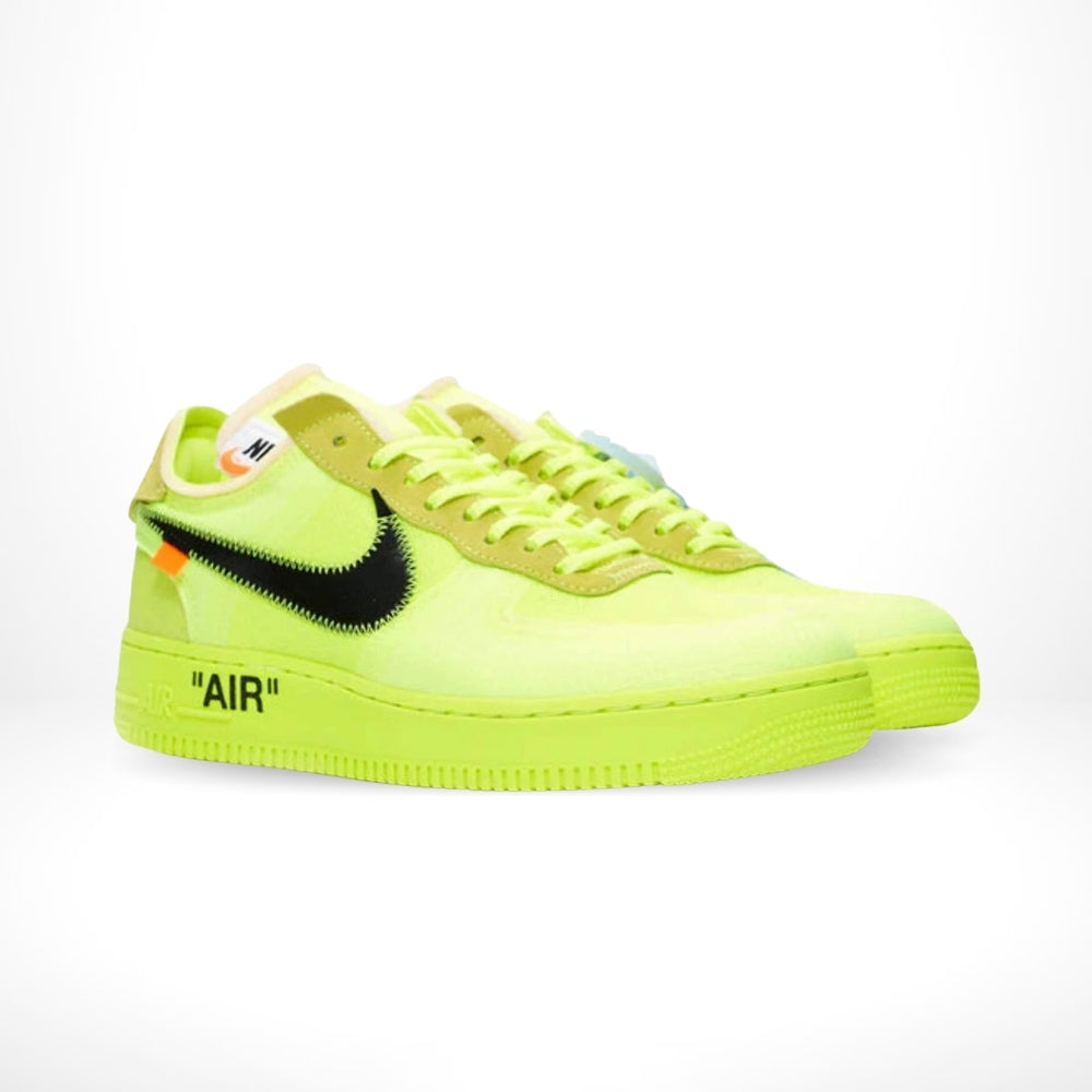 Air Force 1 Low Off White Volt Hyper Jade Cone Black