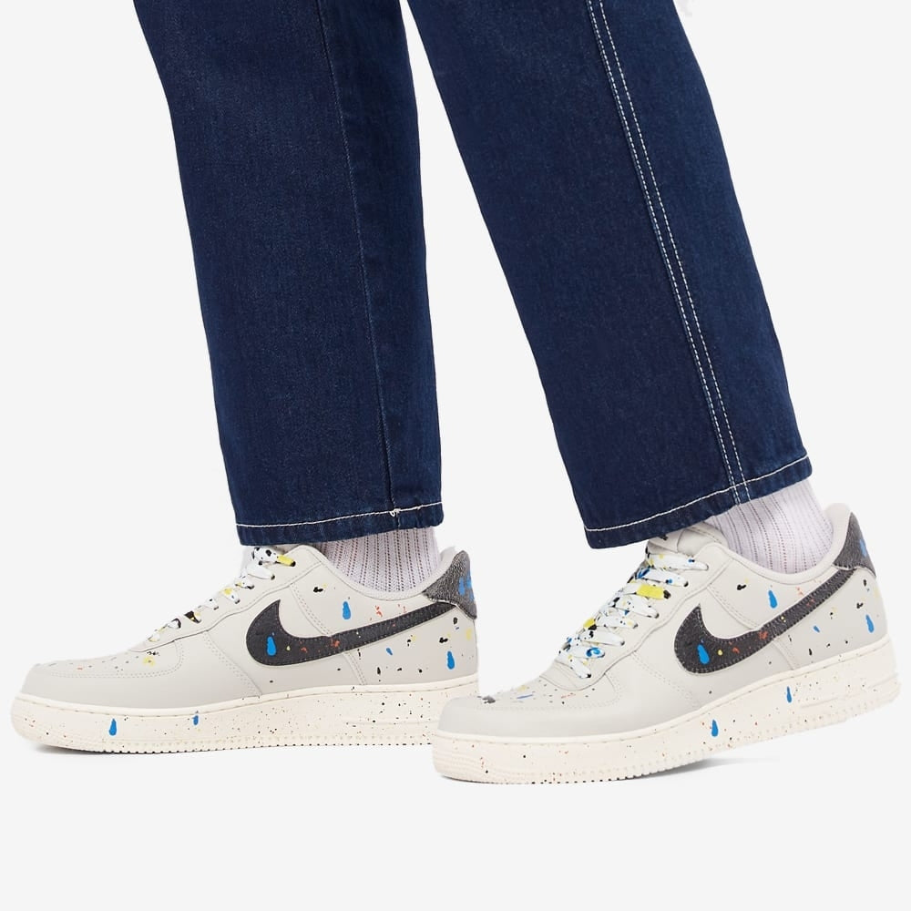 Air Force 1 Low Paint Splatter Light Bone Black Sail