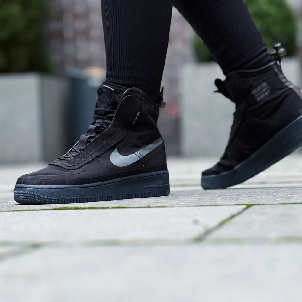 Air Force 1 Shell Black Dark Grey