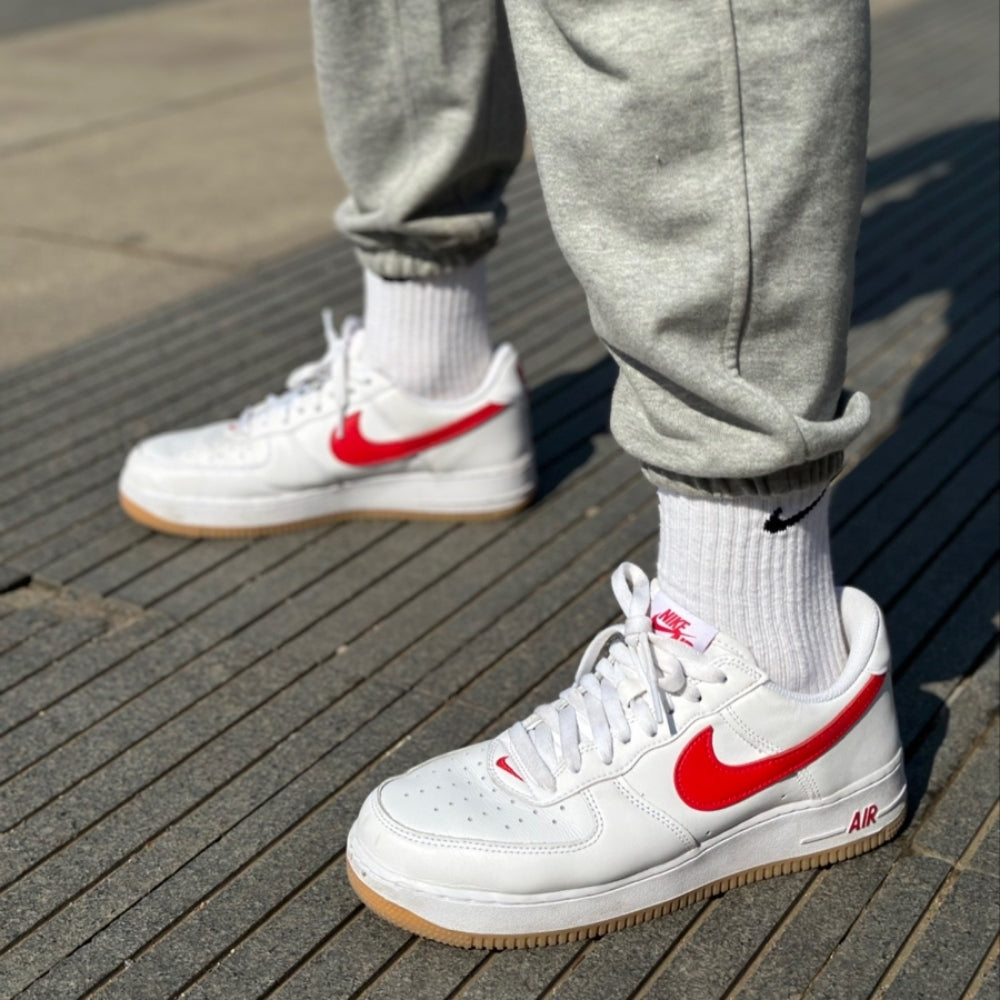 Air Force 1 Low White Picante Red