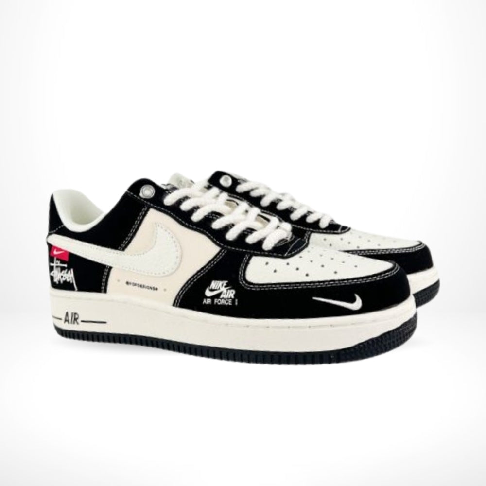 Air Force 1 x Stussy Joint Beige Black Red