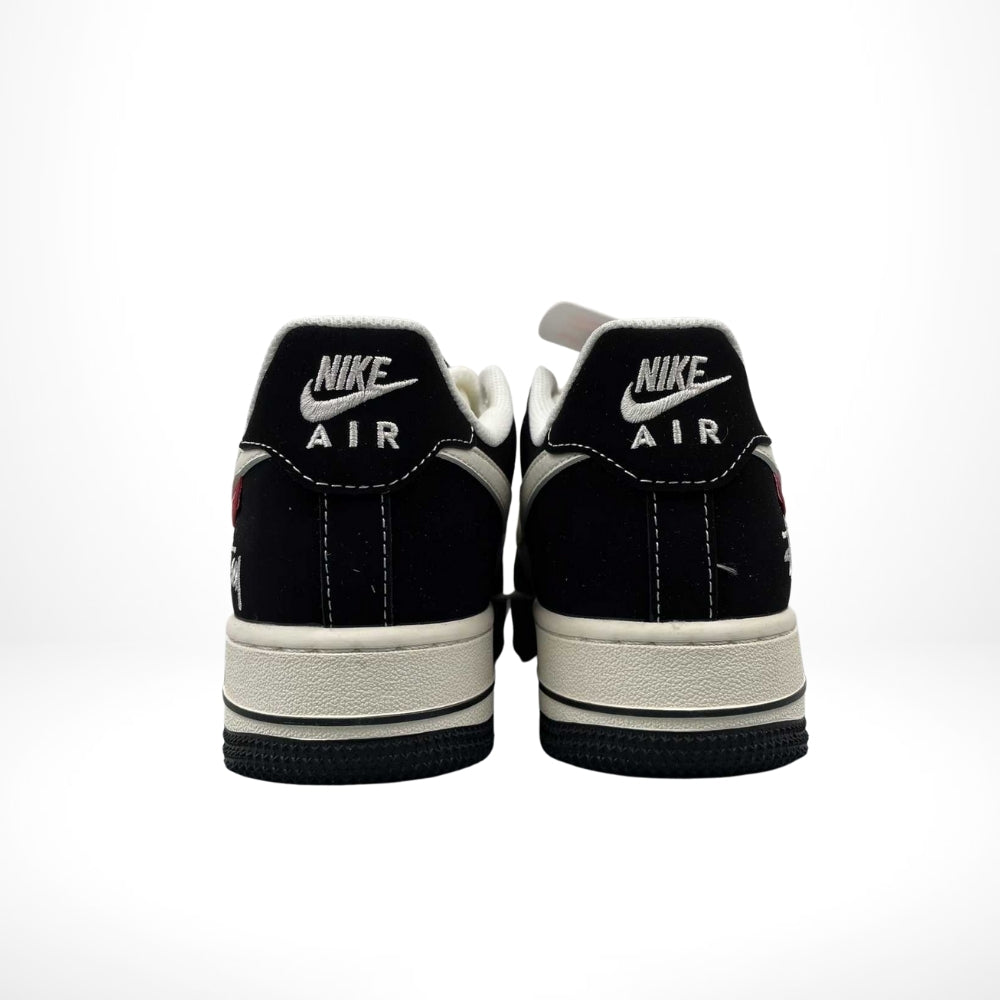 Air Force 1 x Stussy Joint Beige Black Red
