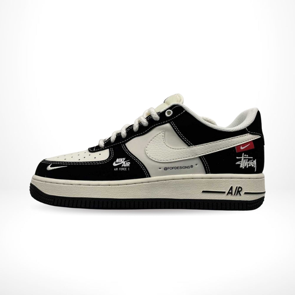 Air Force 1 x Stussy Joint Beige Black Red